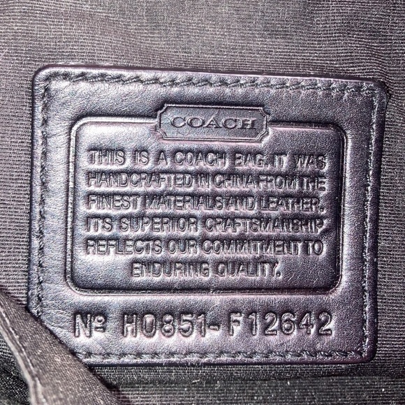 Coach vintage black/ gray purse - Picture 5 of 5